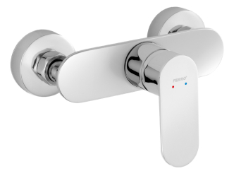Wall-mounted shower mixer