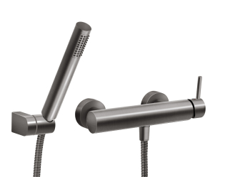 Shower mixer with shower set