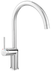 Standing sink mixer, swivel spout