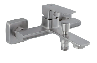 Wall-mounted bath mixer
