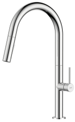 Standing sink mixer, 2-functions pull-out spout