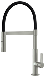Standing sink mixer, 2F flexible black spout and magnetic arm