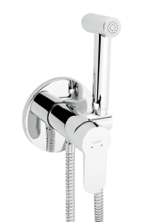 Concealed bidet mixer with accessories