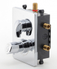 Built-in thermostatic mixer incl. mounting box, 3-way #2
