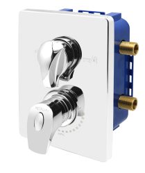 Built-in thermostatic mixer incl. mounting box, 2-way