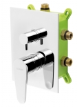 TITANIA FRESH 3-functions concealed shower mixer, box kit, chrome