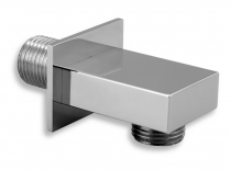 Wall-mounted shower outlet, chrome
