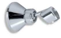 Wall-mounted shower holder, chrome