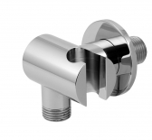 LUXUS angle connection with holder, chrome