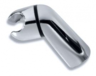 Wall-mounted shower holder, chrome