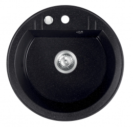 MEZZO II single bowl granite sink fi 51 cm, graphite shine