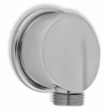 Wall-mounted shower outlet, chrome