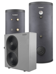 Heat pump Gold 15 DC and tank ENERGY 100 and tank AQUA 200