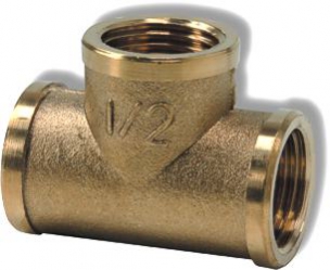 3-way brass fitting FFF 2