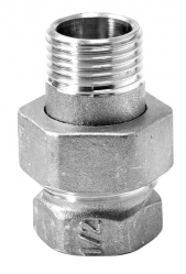 STRAIGHT UNION FM, NICKEL 3/8