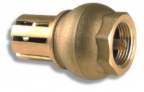Check valve with brass strainer, 3/4