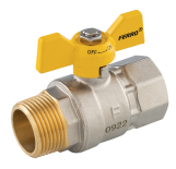 Gas ball valve F-M type G18 butterfly