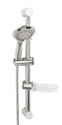 Sliding shower set, chrome