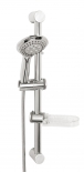 Sliding shower set, chrome