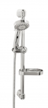 Sliding shower set, chrome