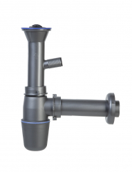 Siphon without overflow for 1-bowl sink, 49 mm drain hole
