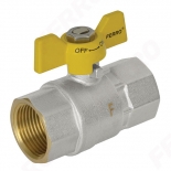 Gas ball valve, butterfly handle, 1/2