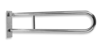 GRAB BAR DOUBLE FOLDABLE 852 MM BRUSHED STAINLESS STEEL