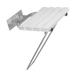 METALIA HELP foldable shower seat, stainless steel