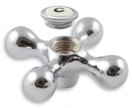 CONTROL HANDLE CROSS COLD CHROME