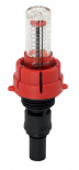 Flowmeter for manifolds, plastic body, 1/2
