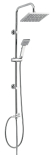 Shower set with rainfall, chrome