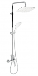 Shower set + shower mixer with upper outlet 38063