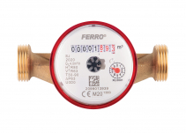 Single jet dry dial water meter 1/2