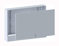 Surface mounted cabinet for manifolds