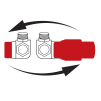 Thermostatic set with thermostatic head 1/2” axial #1